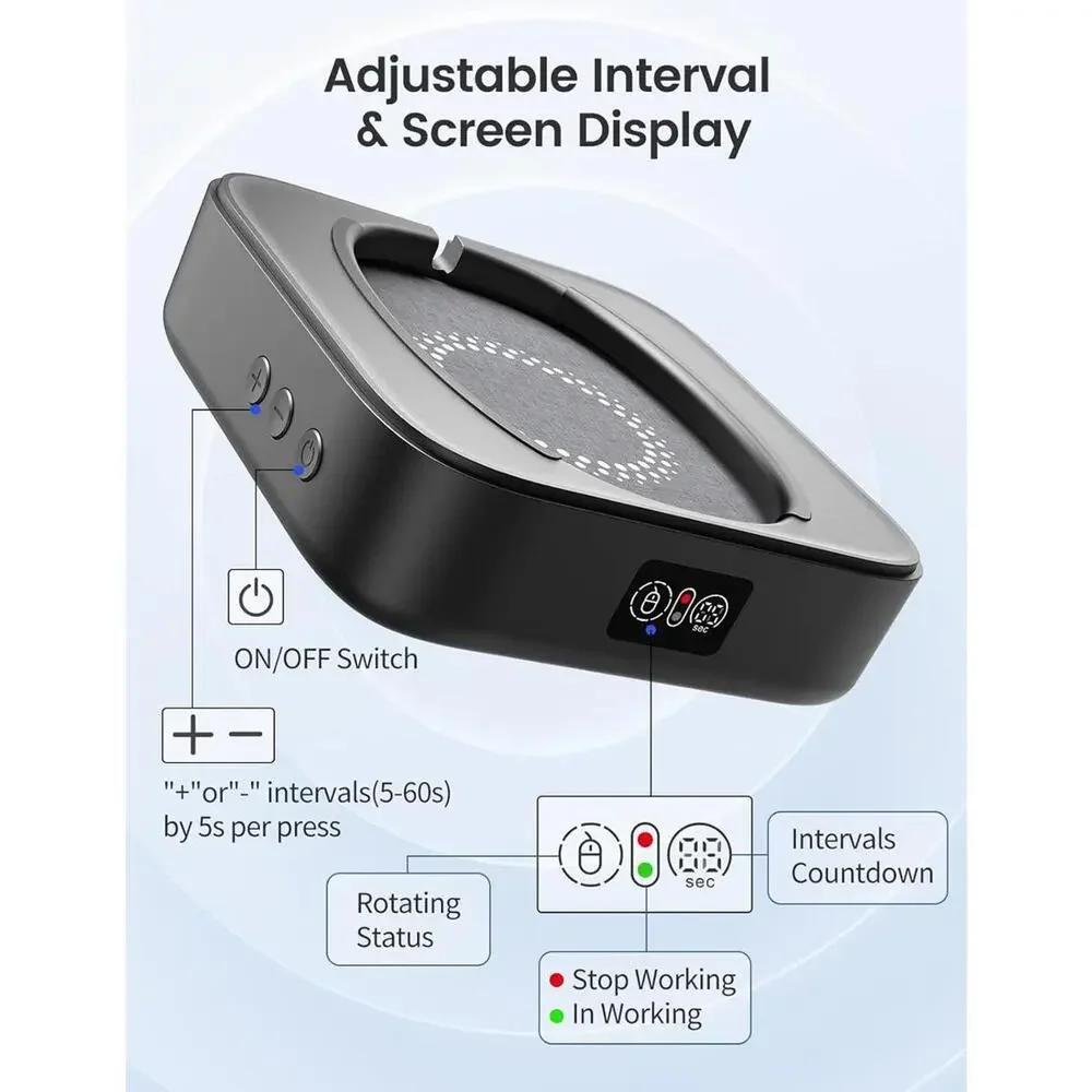 Mouse Mover Undetectable, Super-Silent Mouse Jiggler Device Move
